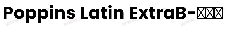 Poppins Latin ExtraB字体转换